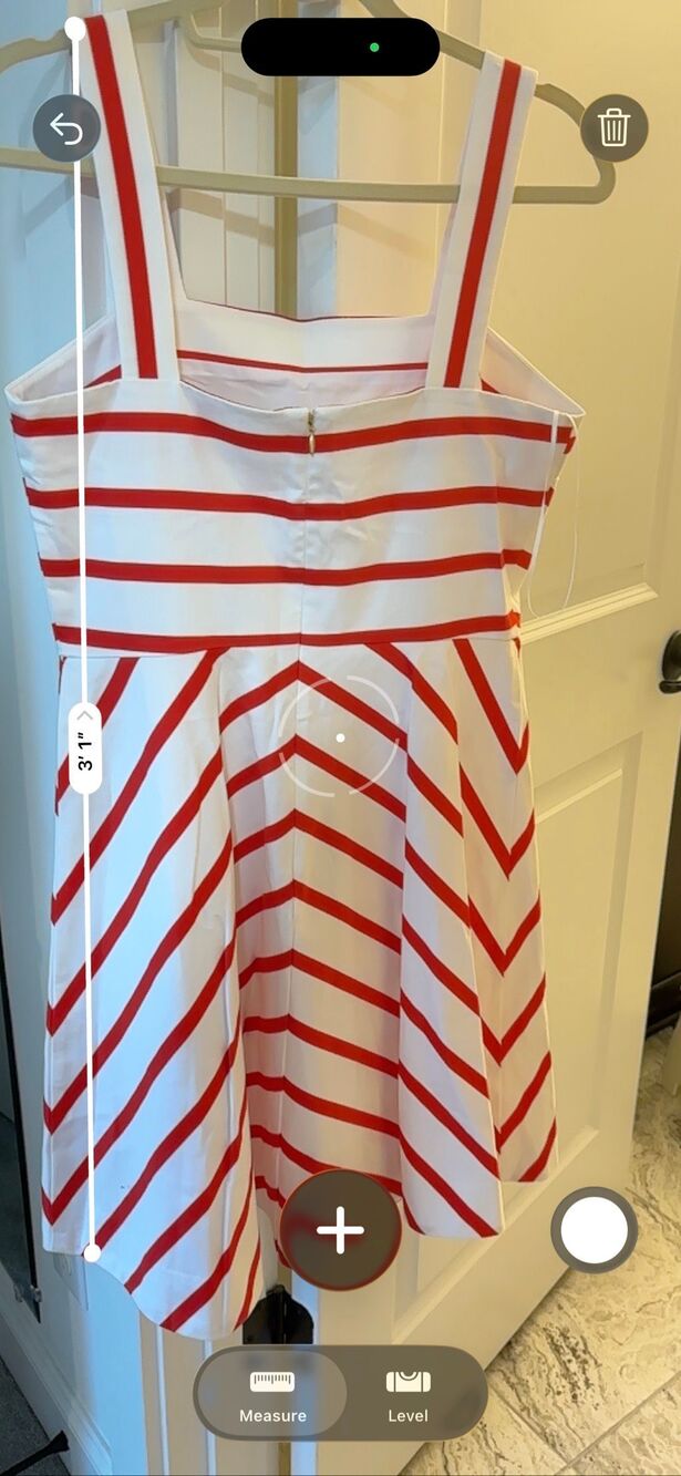 NWT Draper James Red & White Stripe Fit & Flare Coastal Sundress, Zoe dress sz 8 - Picture 8 of 10